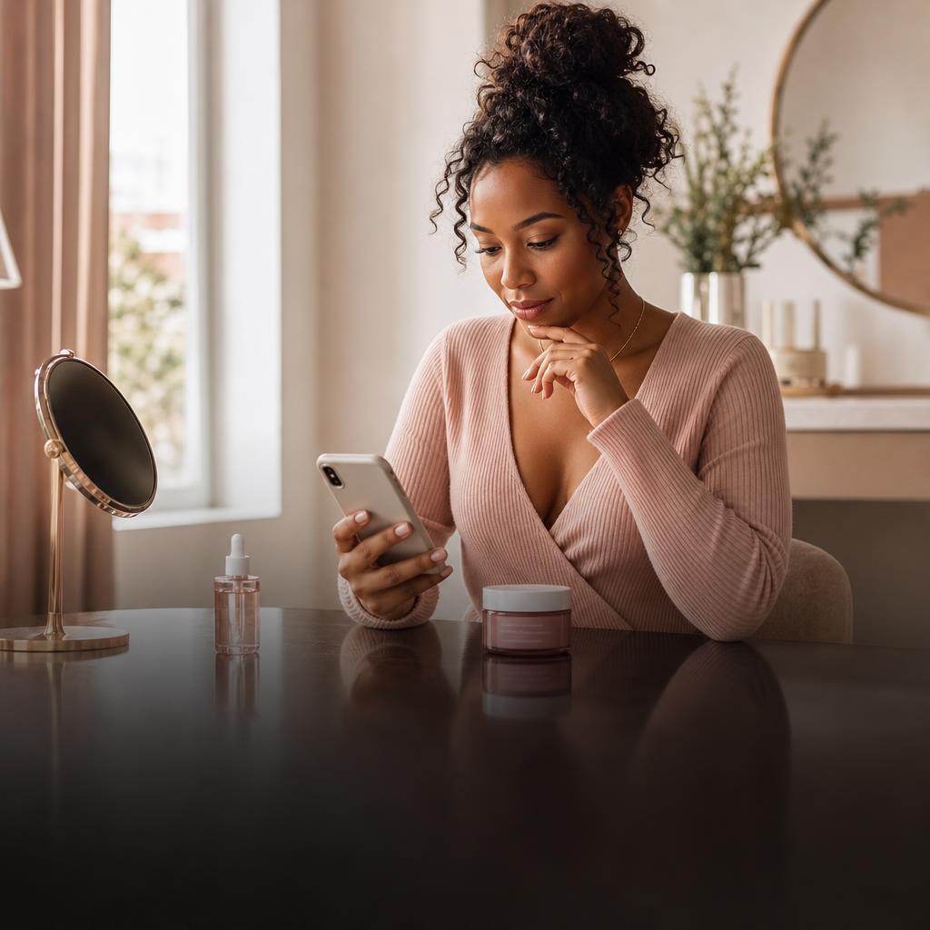 Erika Brown creating content